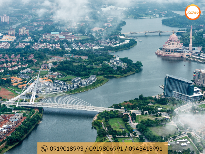 Cầu Seri Wawasan là một trong những cây cầu đẹp nhất tại Putrajaya - Du lịch 360Go 